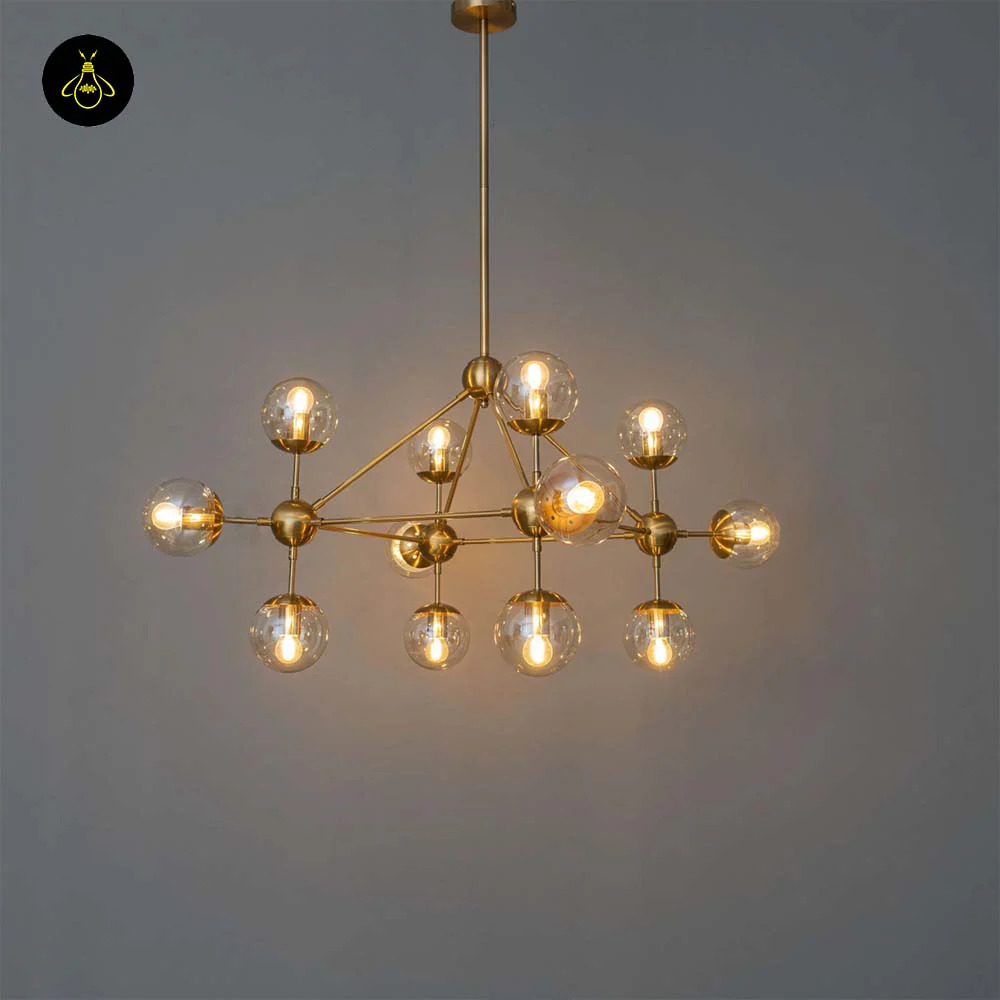 Brass Pendant Light – Vintage Golden Finish | Vintage Pendant Light for Living Room & Dining | Brighthouse